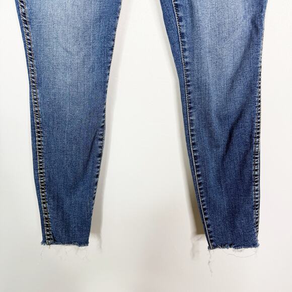 Kut From The Kloth 4P High Rise Donna Fab Ab Ankle Skinny Jeans Medium Wash Blue - Picture 4 of 9